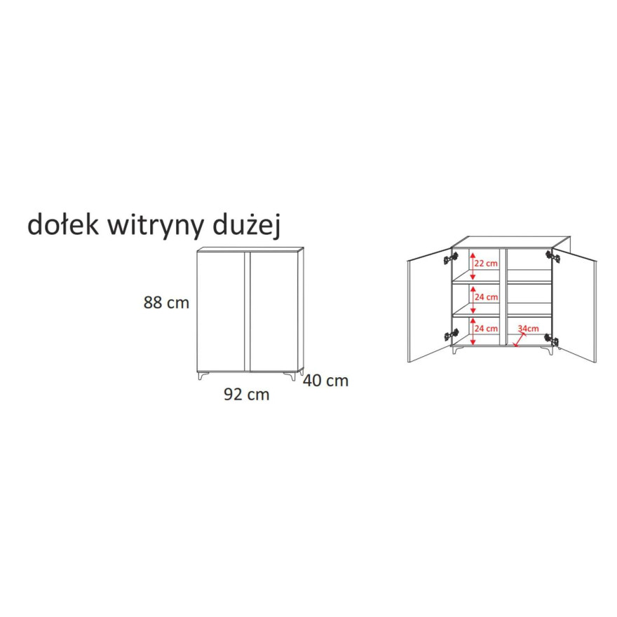 Witryna MARCO 50/200 - wysoki połysk Witryna MARCO 50/200 - wysoki połysk