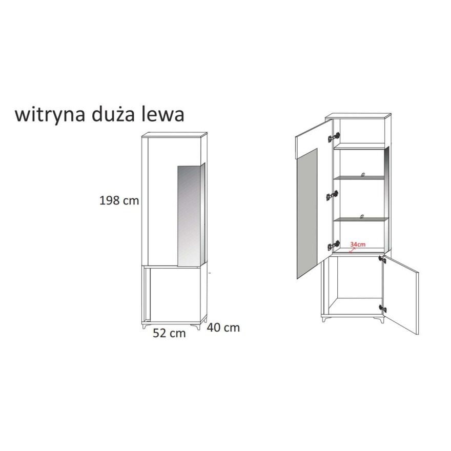 Witryna MARCO 50/200 - wysoki połysk