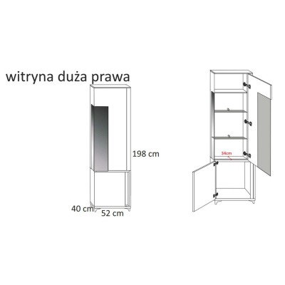 Witryna MARCO 50/200 - wysoki połysk