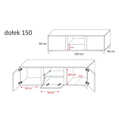 Szafka RTV MARCO + LED