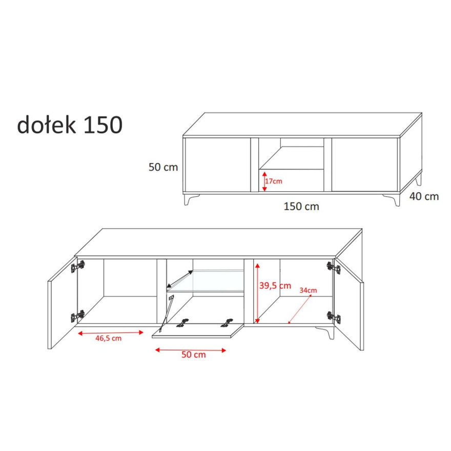 Szafka RTV MARCO + LED