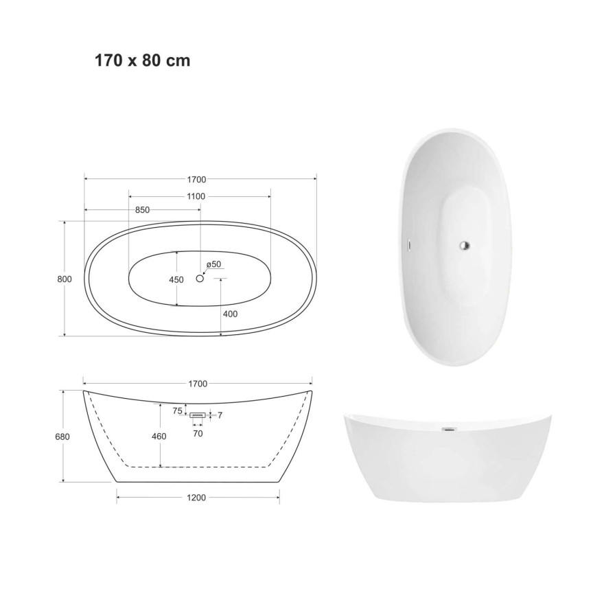 Wanna wolnostojąca ALIA