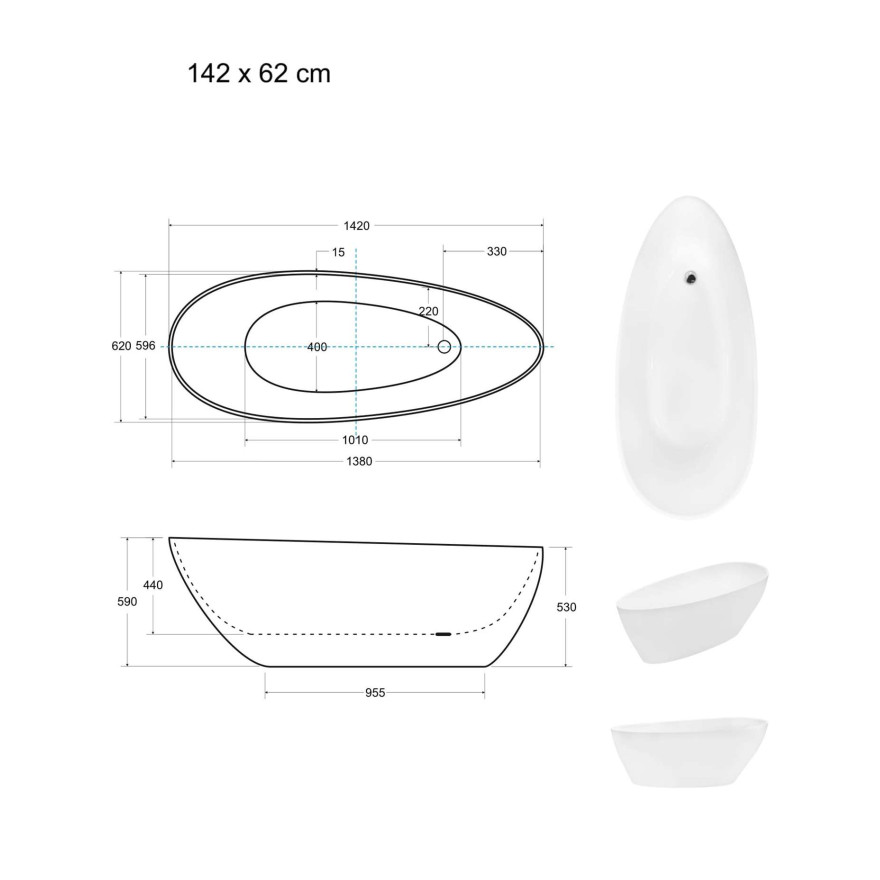 Wanna wolnostojąca ZOYA GLAM Wanna wolnostojąca ZOYA GLAM