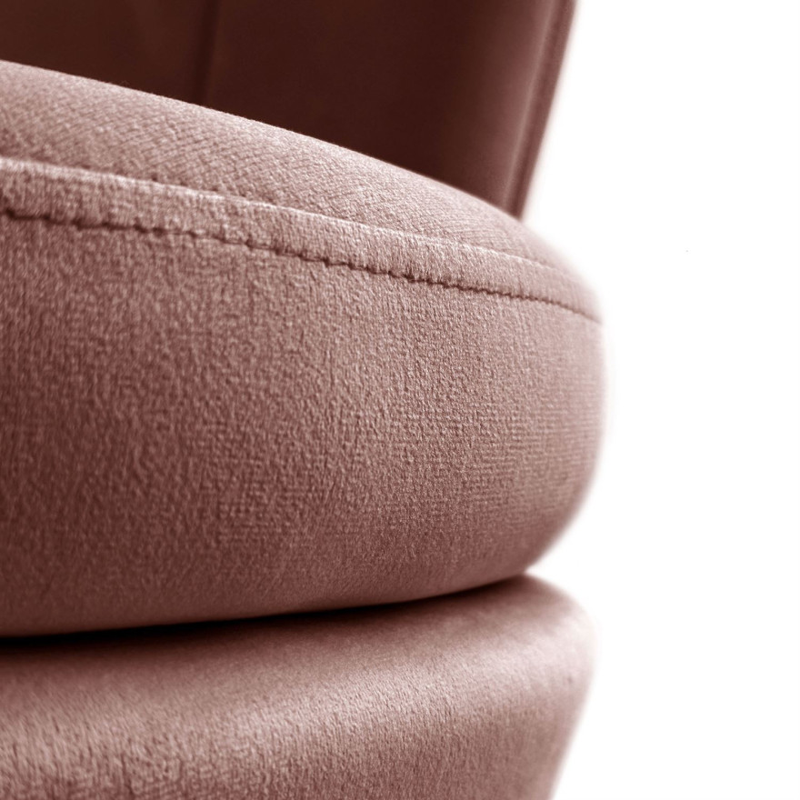 Fotel tapicerowany muszelka SHELLY