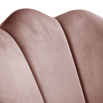 Fotel tapicerowany muszelka SHELLY