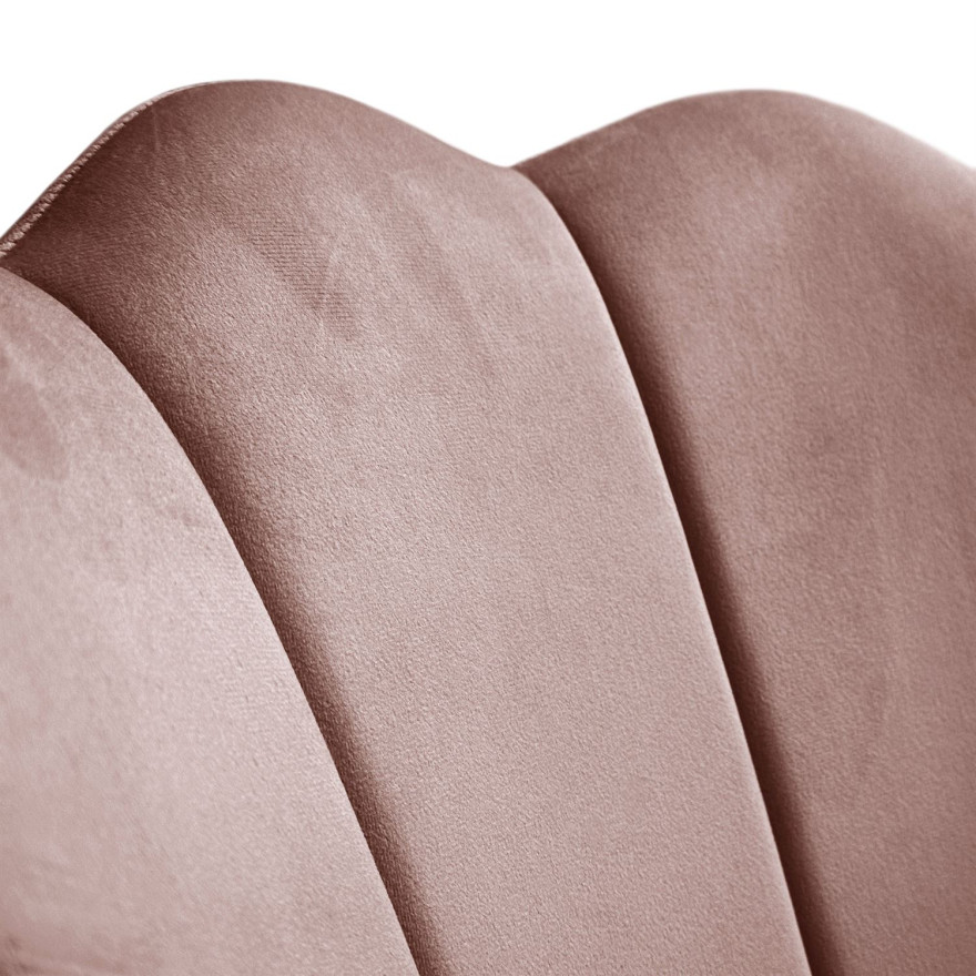 Fotel tapicerowany muszelka SHELLY