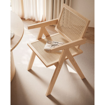 Krzesło do jadalni BOHO z rattanem