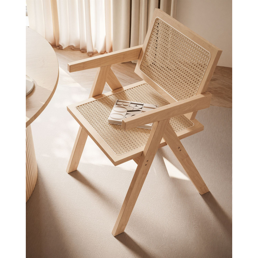 Krzesło do jadalni BOHO z rattanem