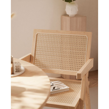 Krzesło do jadalni BOHO z rattanem