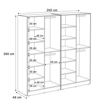 Szafa uchylna SANDBOX LOFT 200