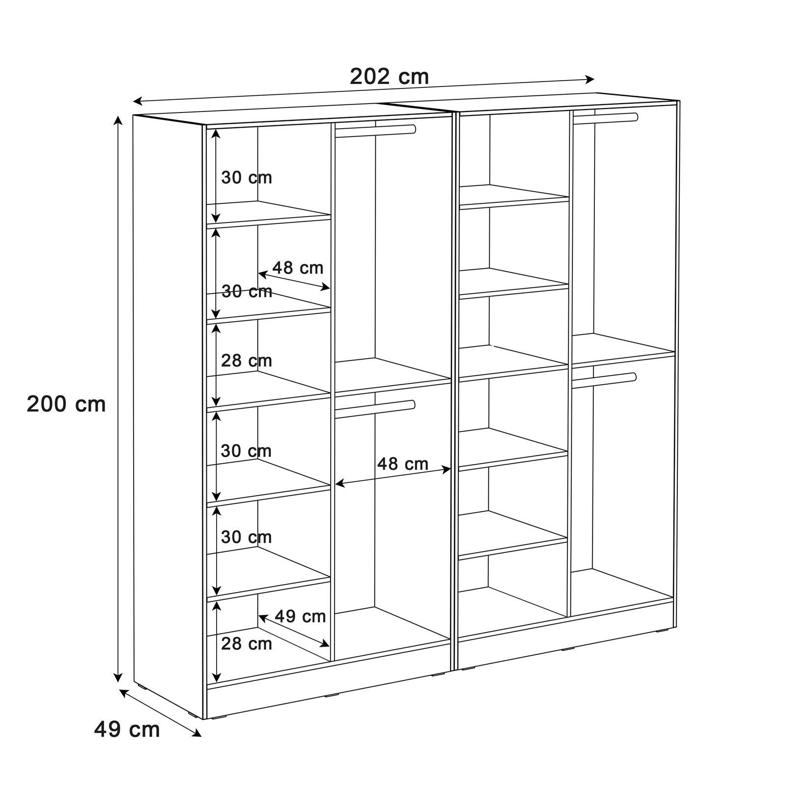 Szafa uchylna SANDBOX LOFT 200