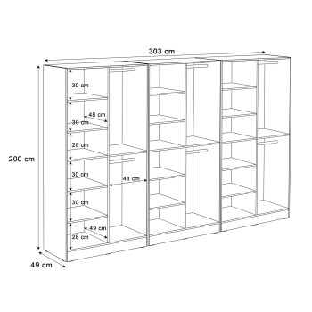 Szafa uchylna SANDBOX LOFT 300
