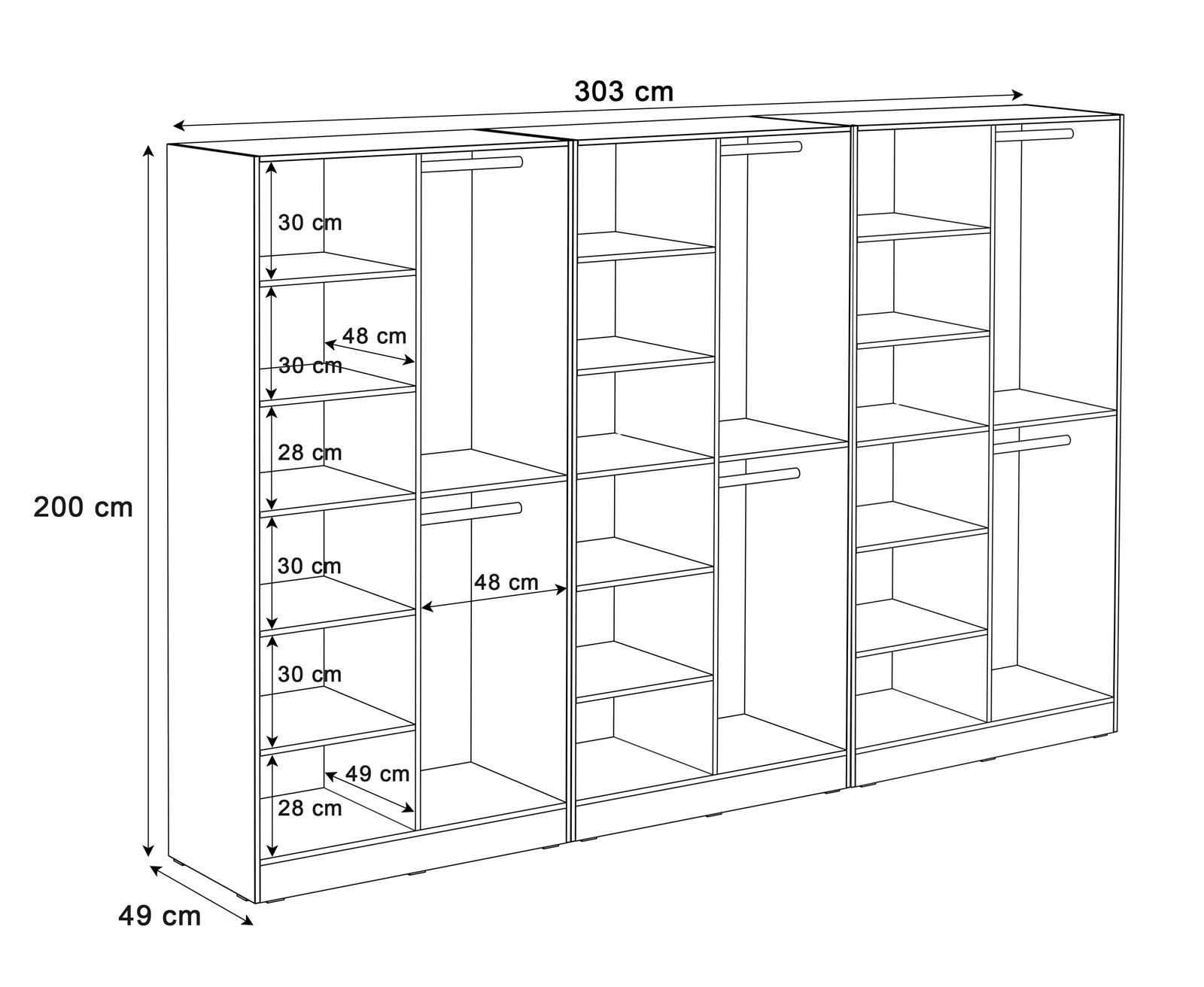 Szafa uchylna SANDBOX LOFT 300