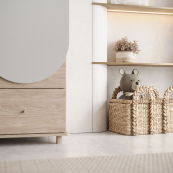 Szafa dziecięca dwudrzwiowa BLOOM 2D2S z dwiema szufladami