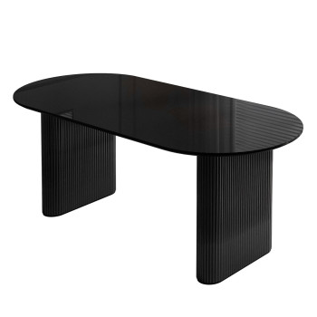 Stół do jadalni OVI z ryflowaną podstawą