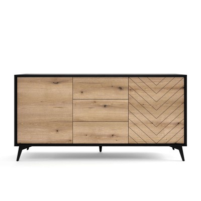 Komoda trzydrzwiowa EVOKE 154 cm z szufladami