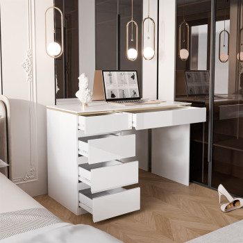 Biurko AURORA GOLD z szufladami