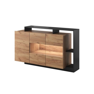 Komoda ALVO dąb craft / antracyt