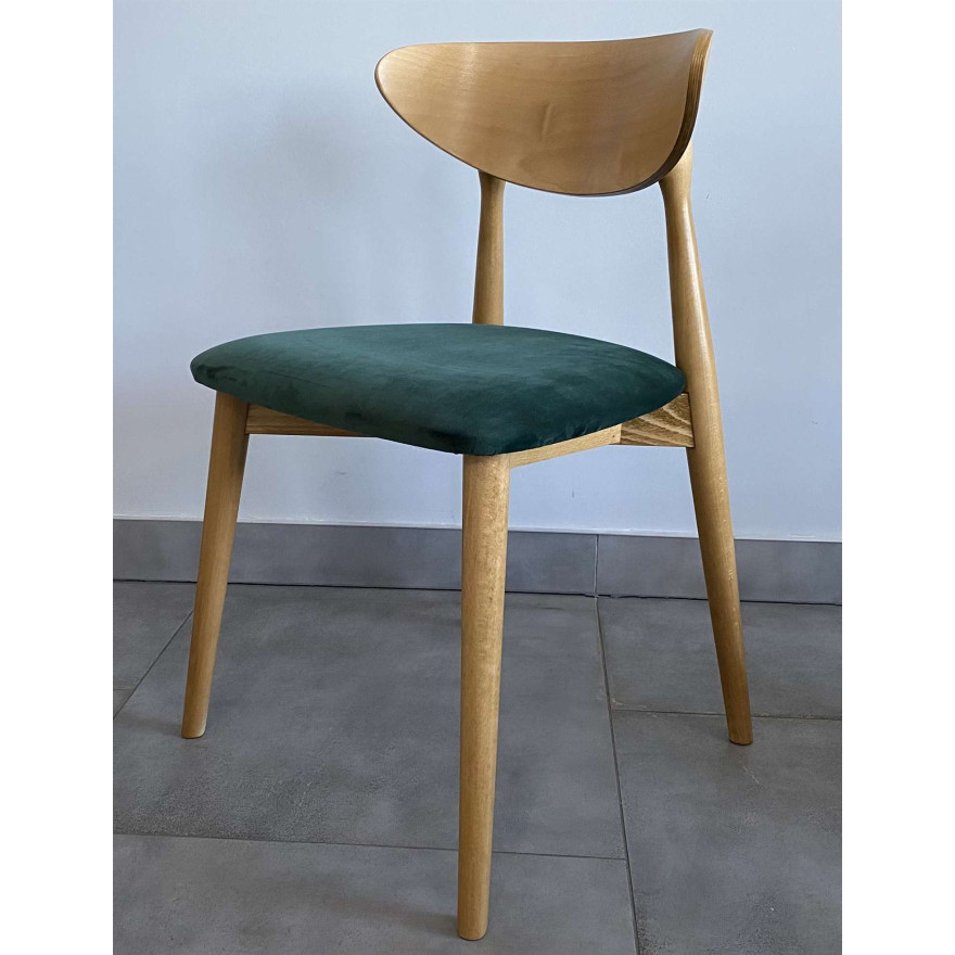 Krzesło tapicerowane LUIS jasny dąb Riviera 38