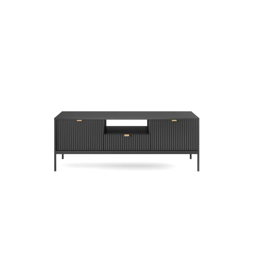 Zestaw mebli do salonu CORTADO czarny mat Zestaw mebli do salonu CORTADO czarny mat