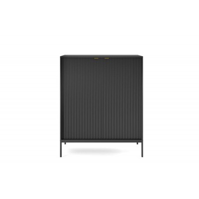 Zestaw mebli do salonu CORTADO czarny mat Zestaw mebli do salonu CORTADO czarny mat