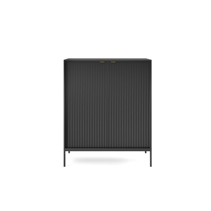 Zestaw mebli do salonu CORTADO czarny mat Zestaw mebli do salonu CORTADO czarny mat