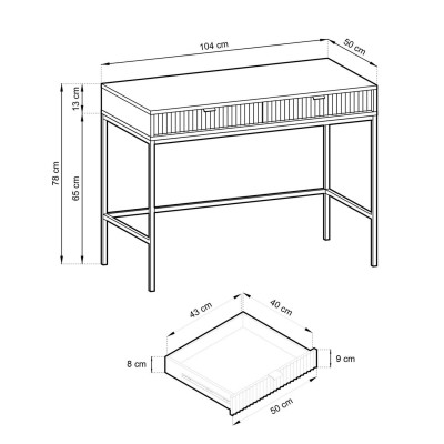 Zestaw mebli do salonu CORTADO czarny mat Zestaw mebli do salonu CORTADO czarny mat