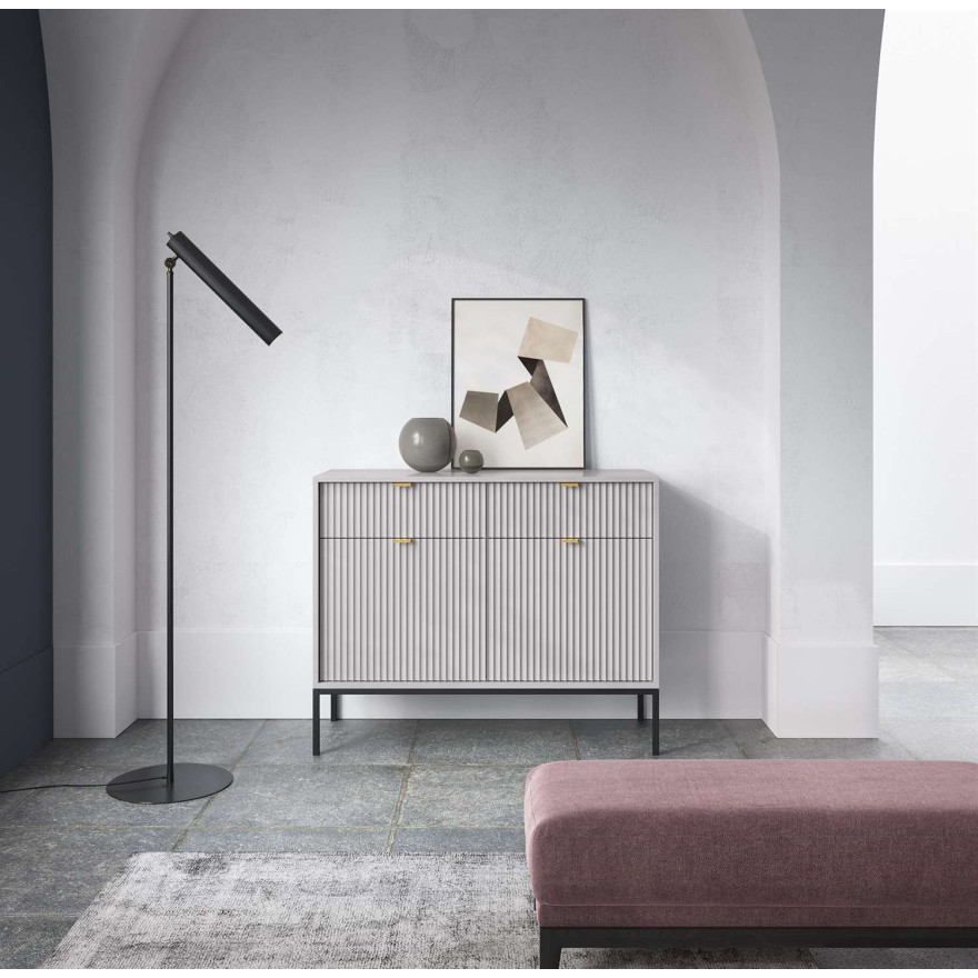 Zestaw mebli do salonu VANO II czarny mat