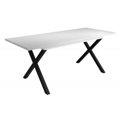 Stół rozkładany X ART biały mat 150-198 cm
