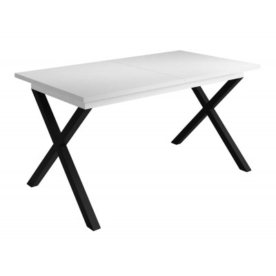 Stół rozkładany X ART biały mat 150-198 cm