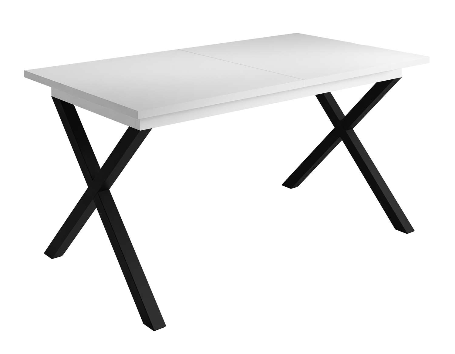 Stół rozkładany X ART biały mat 150-198 cm