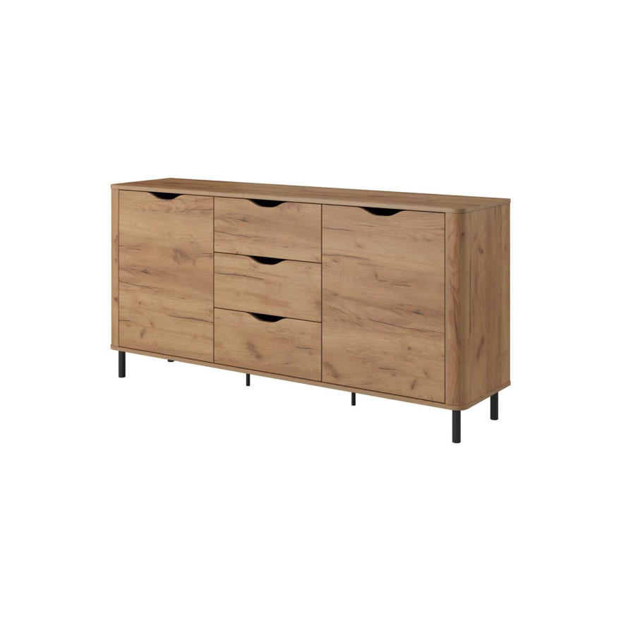 Komoda trzydrzwiowa SANT z szufladami 163 cm