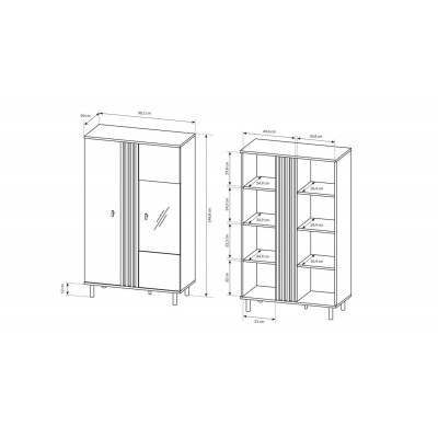 Zestaw mebli MADDIE dąb artisan