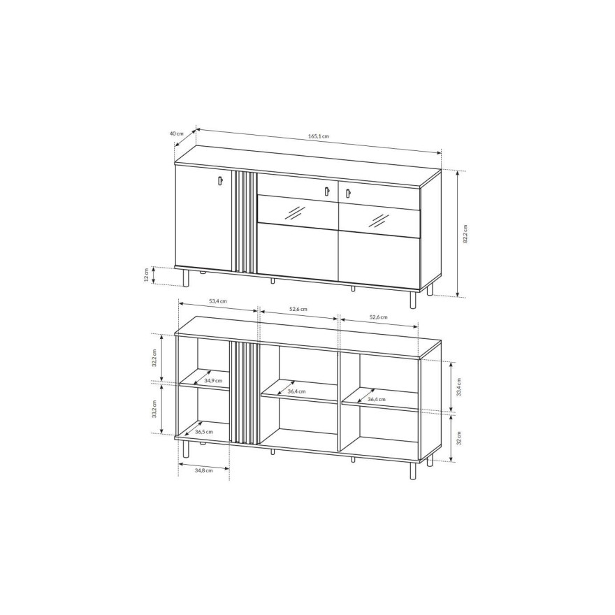 Zestaw mebli MADDIE dąb artisan