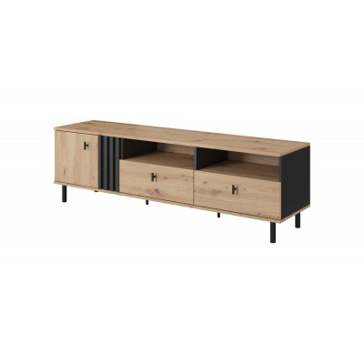Szafka RTV MADDIE 165 cm dąb artisan antracyt Szafka RTV MADDIE 165 cm dąb artisan antracyt