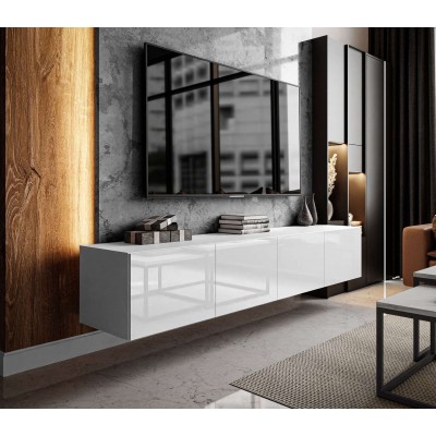 Szafka RTV COLGANTE 100 - Biały wysoki połysk Szafka RTV COLGANTE 100 - Biały wysoki połysk