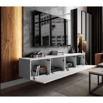 Szafka RTV COLGANTE 100 - Biały wysoki połysk Szafka RTV COLGANTE 100 - Biały wysoki połysk