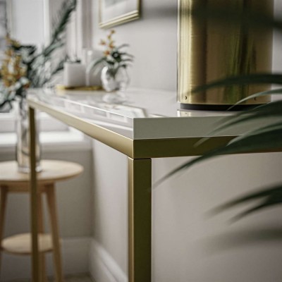 Konsola MODERN 80 cm złoty mat