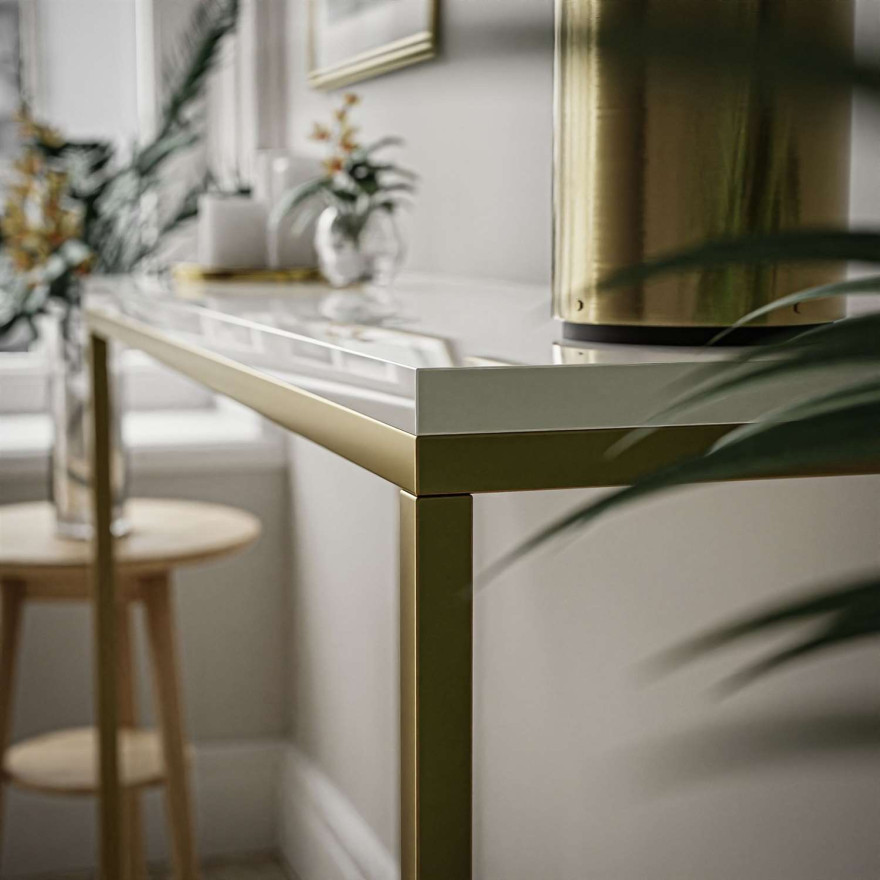 Konsola MODERN 80 cm złoty mat