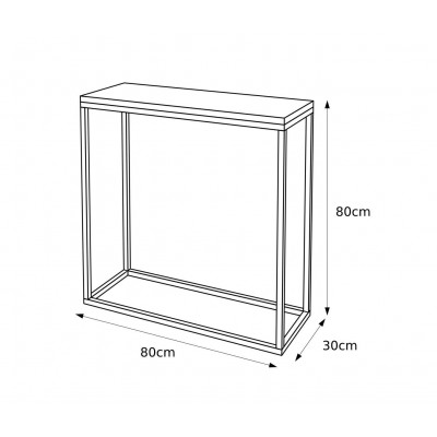 Konsola MODERN GRIGIA 80/100 cm