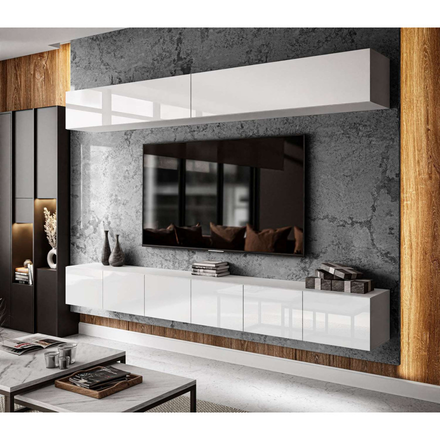 Meblościanka COLGANTE + LED wysoki połysk