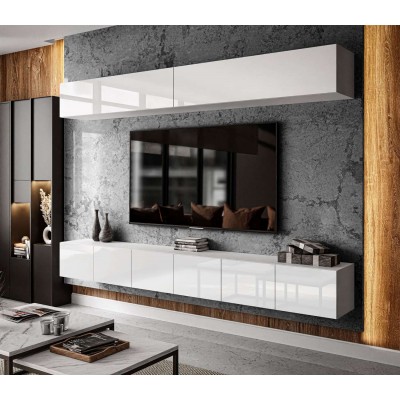 Meblościanka COLGANTE + LED wysoki połysk