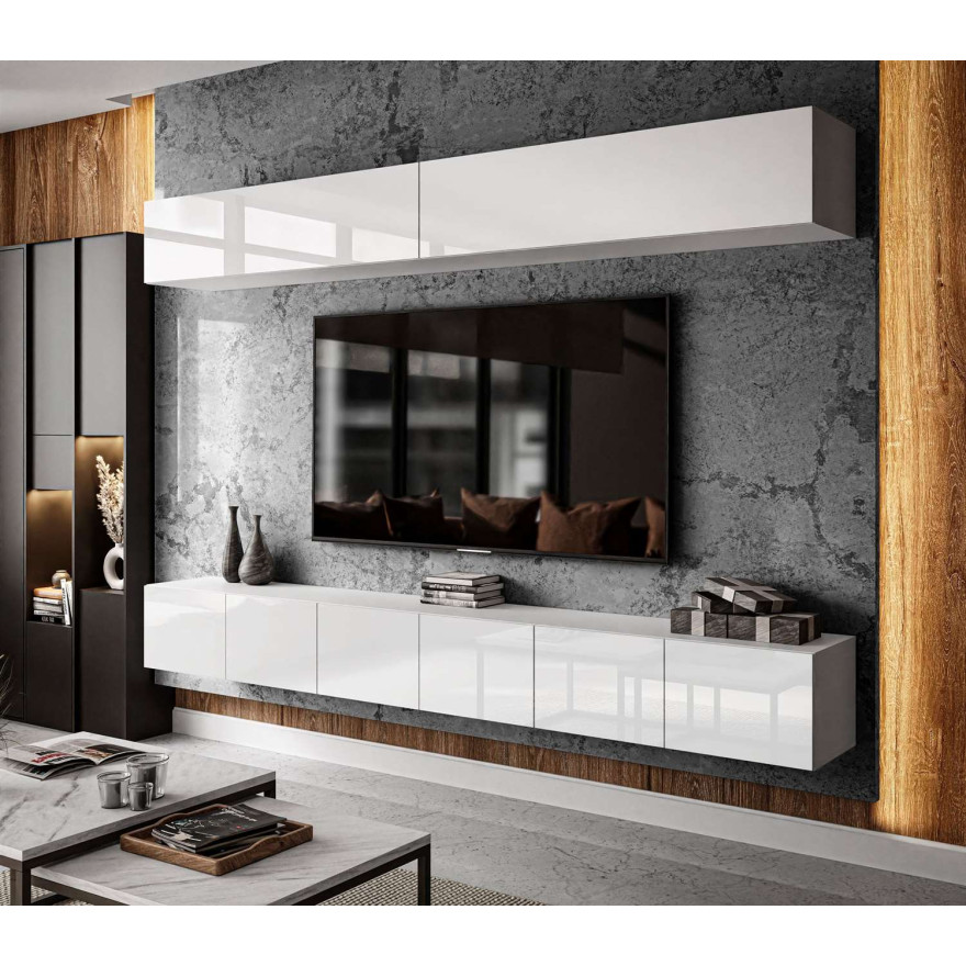 Meblościanka COLGANTE + LED wysoki połysk