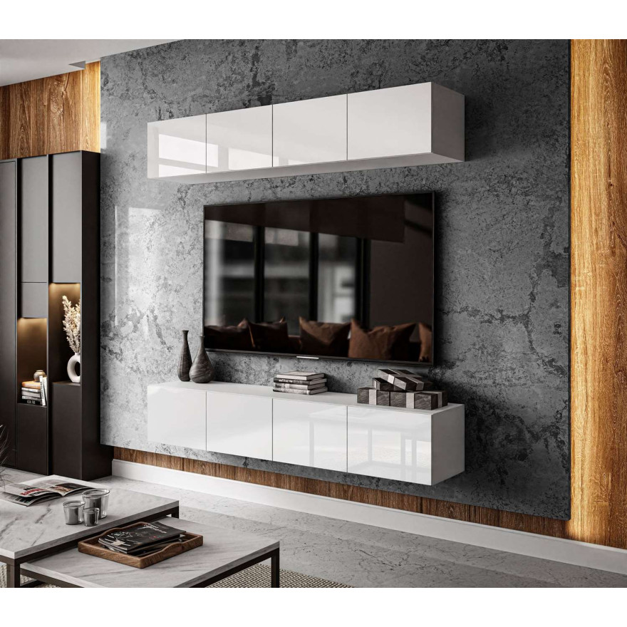 Meblościanka COLGANTE + LED wysoki połysk