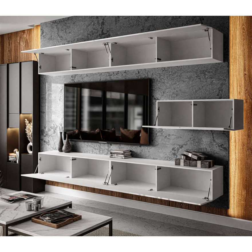 Meblościanka COLGANTE + LED wysoki połysk