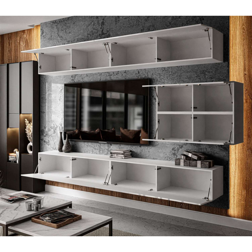 Meblościanka COLGANTE + LED wysoki połysk