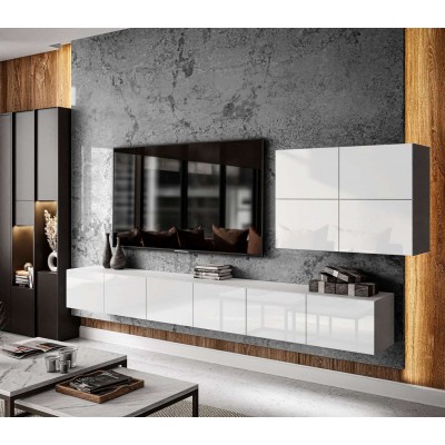 Meblościanka COLGANTE VI + LED wysoki połysk