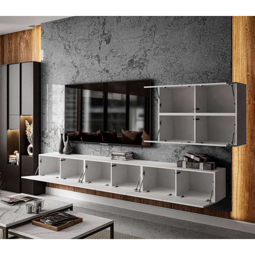 Meblościanka COLGANTE VI + LED wysoki połysk