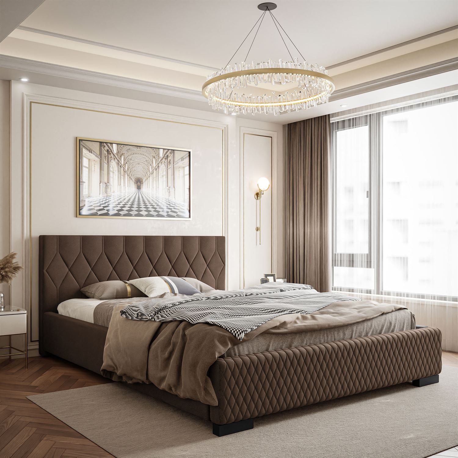 copy of Łóżko tapicerowane AIDA z pojemnikiem