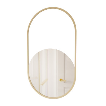 Okrągłe lustro wiszące LUMINA z oświetleniem LED